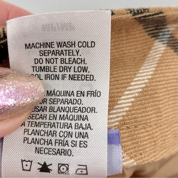 Laura Scott Petite Medium Camel Black White Plaid Academia Preppy Plaid Skirt - Picture 11 of 11